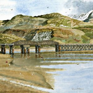Barmouth Bridge in Winter